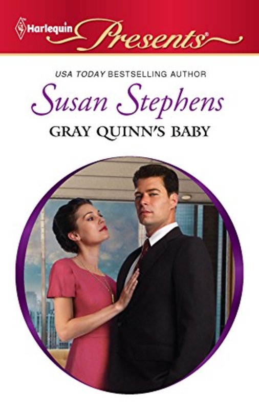 Book cover for "Gray Quinn's Baby" by Susan Stephens