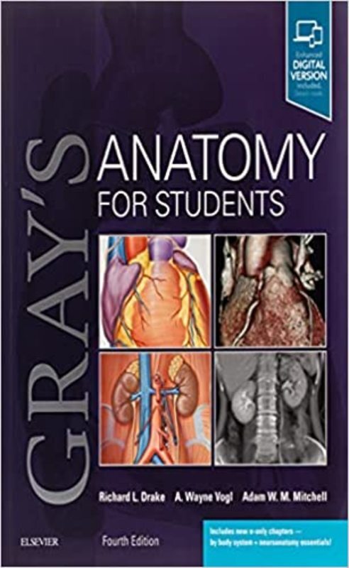 Book cover for "Gray's Anatomy for Students" by Richard Drake PhD