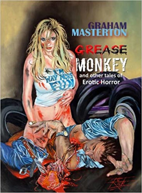 Book cover for "Grease Monkey" by Graham Masterton