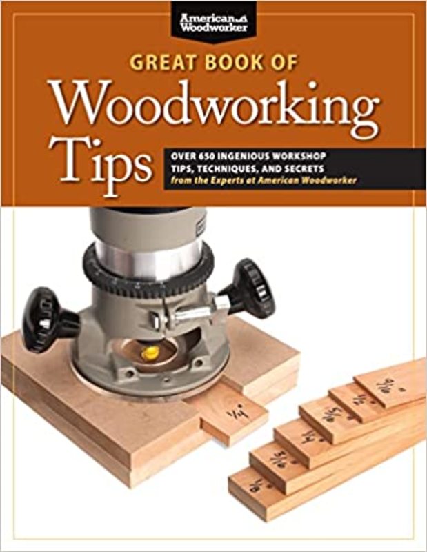Book cover for "Great Book of Woodworking Tips" by Randy Johnson