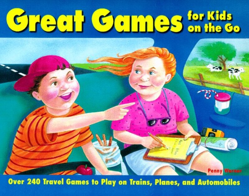 Book cover for "Great Games for Kids on the Go" by Penny Warner