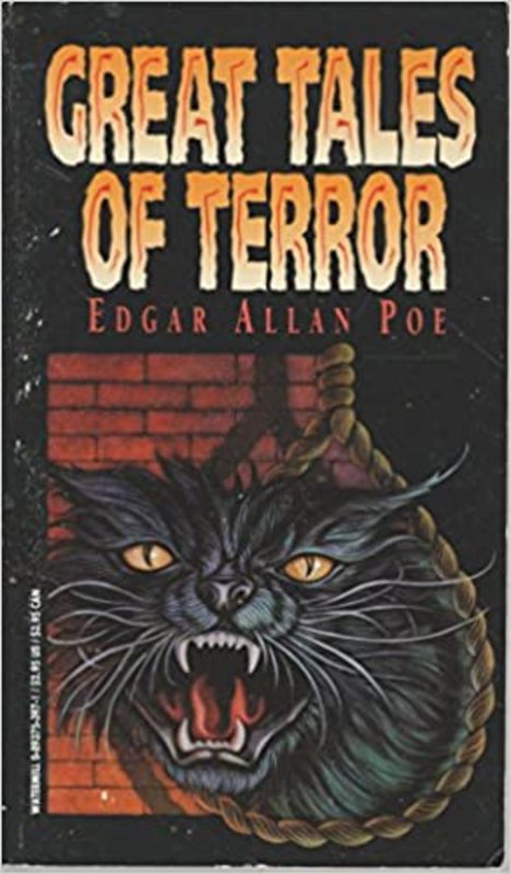 Book cover for "Great Tales of Terror" by Edgar Allan Poe