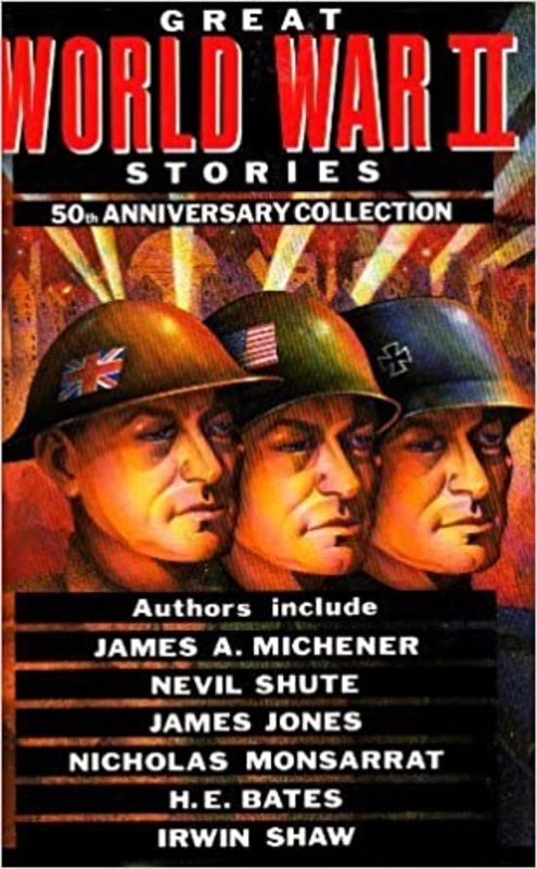 Book cover for "Great World War II Stories" by James A. Michener