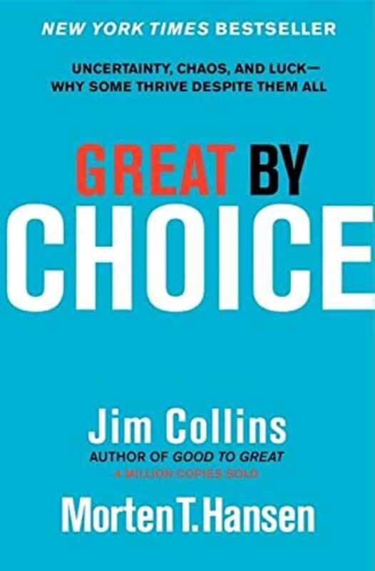Book cover for "Great by Choice" by Jim Collins