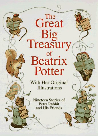 Book cover for "Great Big Treasury of Beatrix Potter" by Beatrix Potter