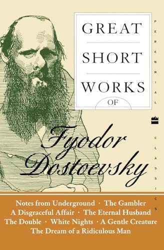 Book cover for "Great Short Works of Fyodor Dostoevsky" by Fyodor Dostoevsky