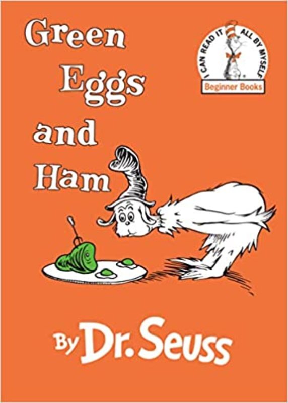 Book cover for "Green Eggs and Ham" by Dr. Seuss