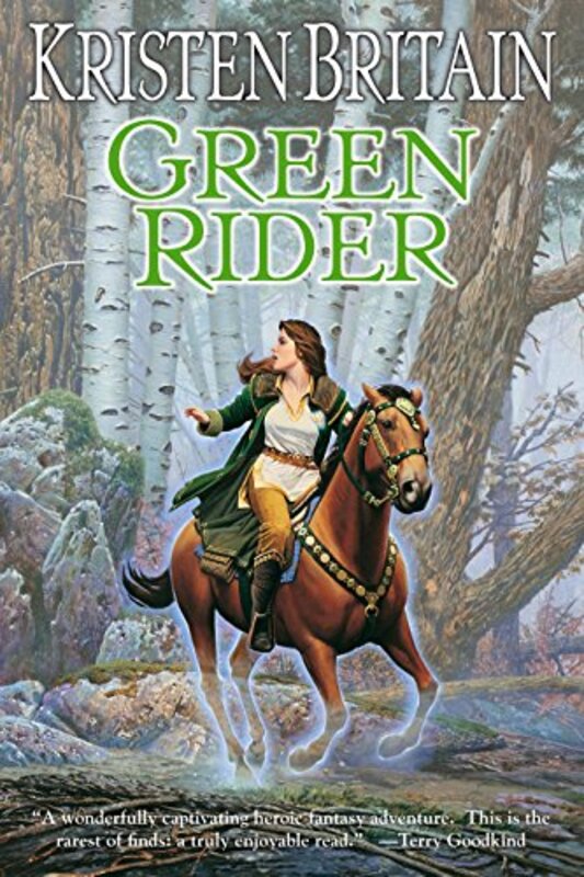 Book cover for "Green Rider" by Kristen Britain
