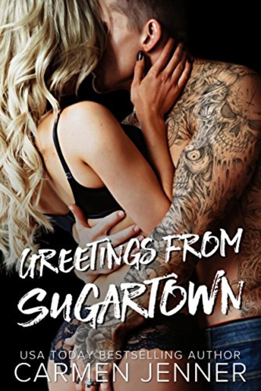 Book cover for "Greetings from Sugartown" by Carmen Jenner