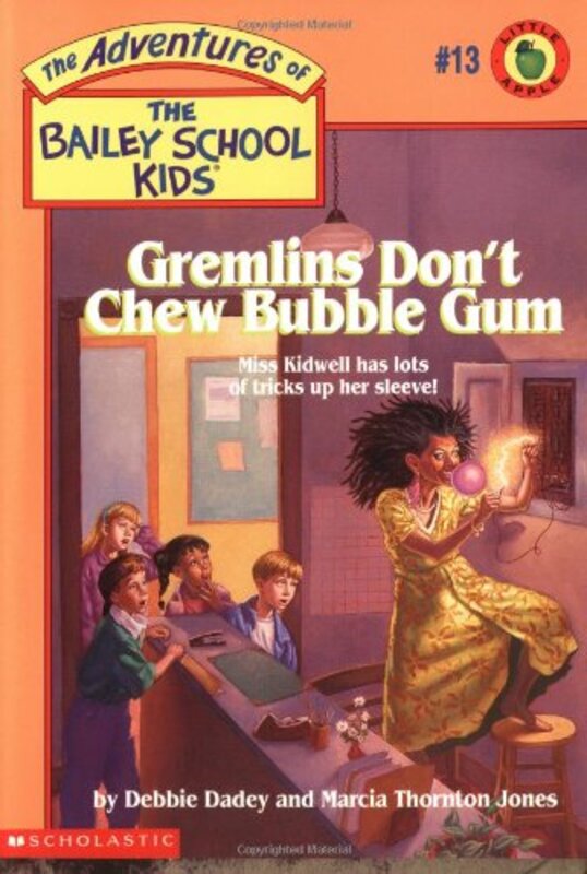 Book cover for "Gremlins Don't Chew Bubble Gum" by Marcia Thornton Jones