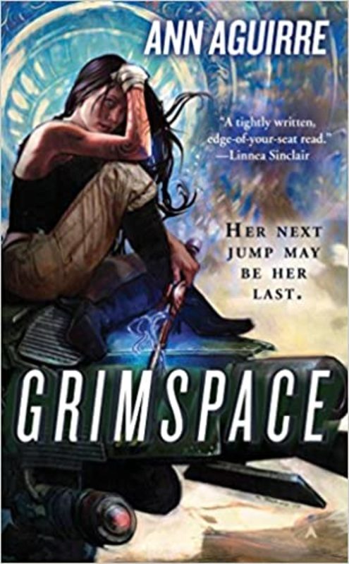 Book cover for "Grimspace" by Ann Aguirre