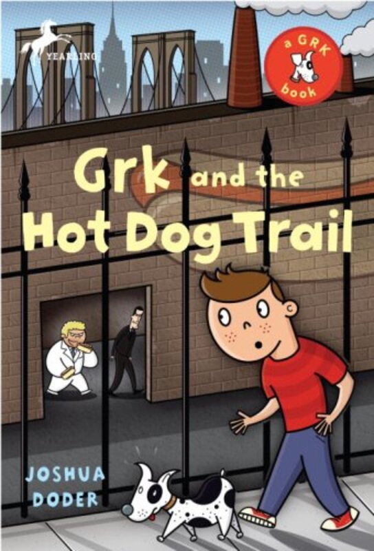 Book cover for "Grk and the Hot Dog Trail" by Joshua Doder