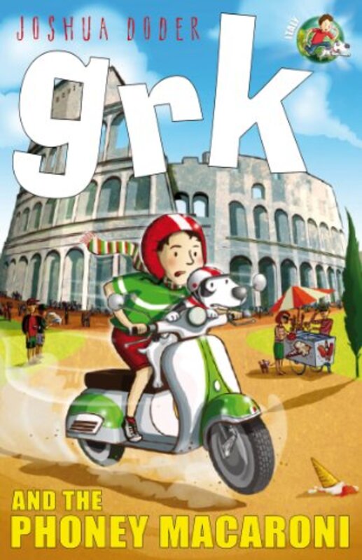 Book cover for "Grk and the Phoney Macaroni" by Joshua Doder