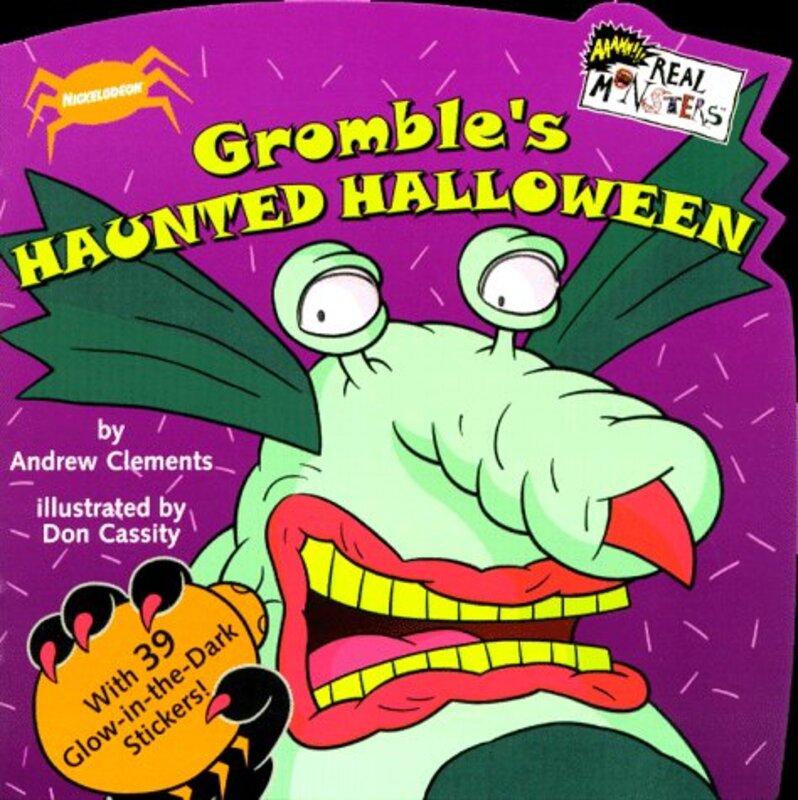 Book cover for "Gromble's Haunted Halloween" by Andrew Clements