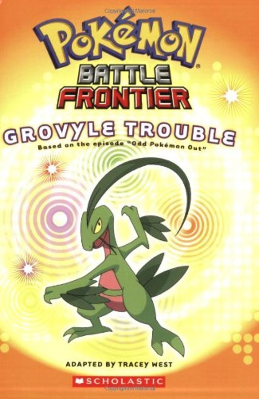 Book cover for "Grovyle Trouble" by Tracey West