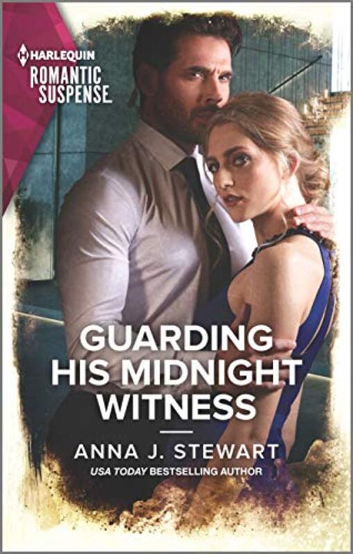 Book cover for "Guarding His Midnight Witness" by Anna J Stewart