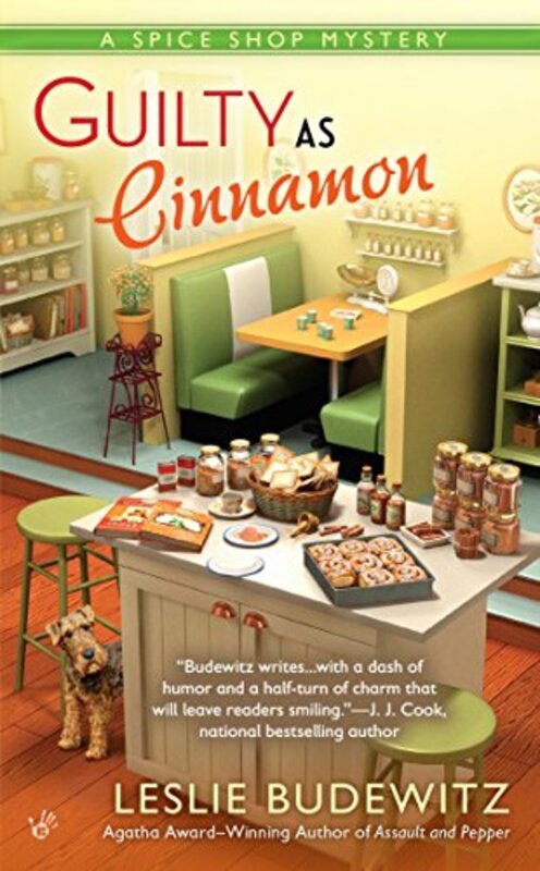 Book cover for "Guilty as Cinnamon" by Leslie Ann Budewitz