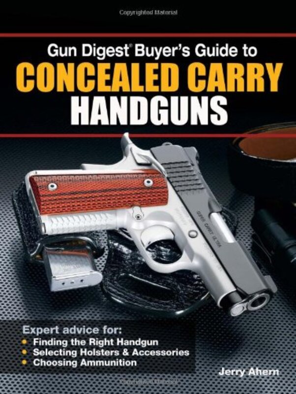 Book cover for "Gun Digest Buyer's Guide to Concealed-Carry Handguns" by Jerry Ahern