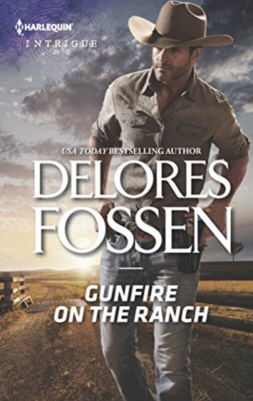 Book cover for "Gunfire on the Ranch" by Delores Fossen