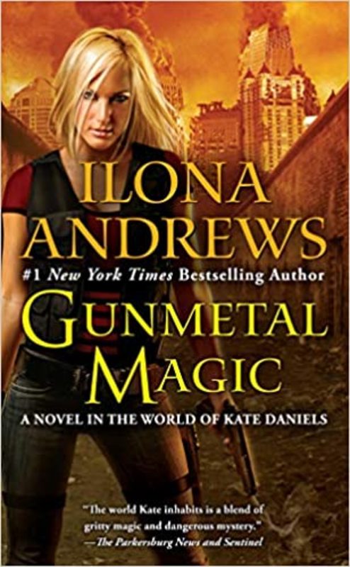 Book cover for "Gunmetal Magic" by Ilona Andrews