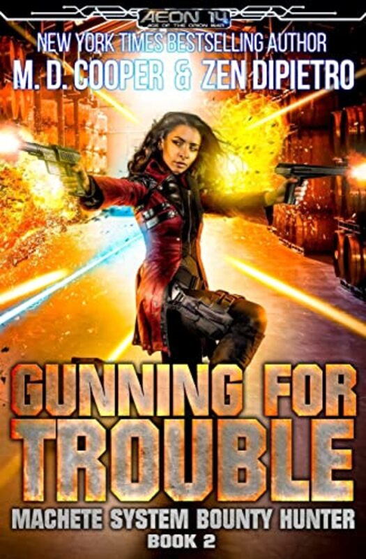 Book cover for "Gunning for Trouble" by MD Cooper