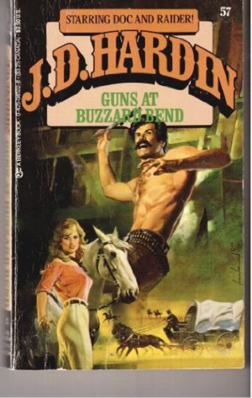 Book cover for "Guns at Buzzard Bend" by JD Hardin