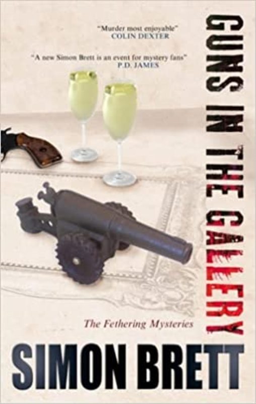 Book cover for "Guns in the Gallery" by Simon Brett