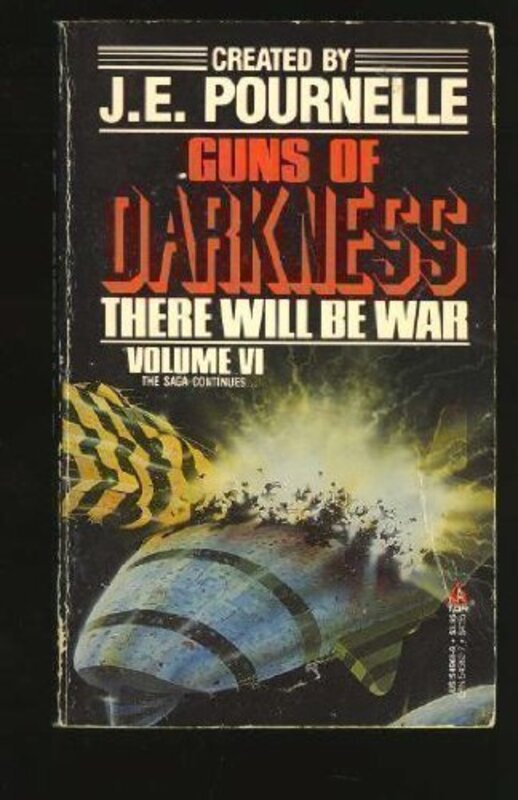 Book cover for "Guns of Darkness" by Jerry Pournelle