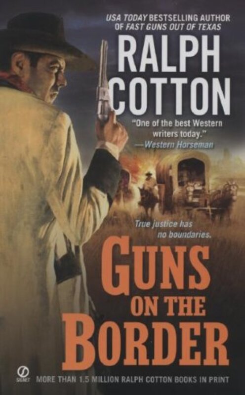 Book cover for "Guns on the Border / Sabio's Redemption" by Ralph Cotton