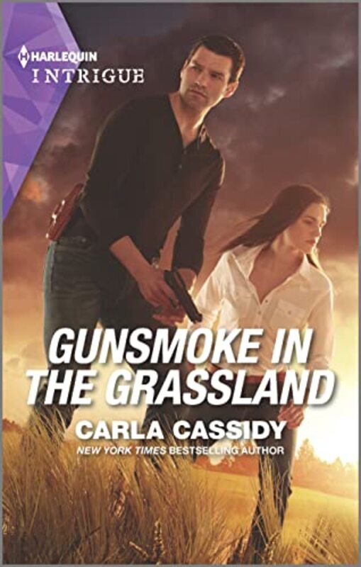 Book cover for "Gunsmoke in the Grassland" by Carla Cassidy