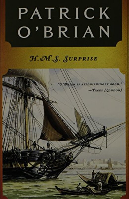Book cover for "H.M.S. Surprise" by Patrick OBrian
