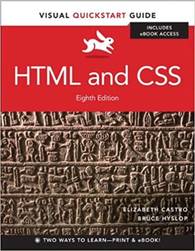 Book cover for "HTML and CSS" by Elizabeth Castro