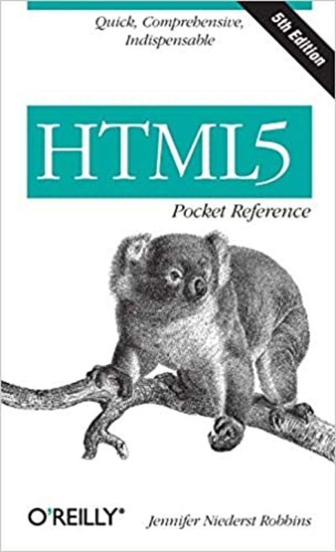 Book cover for "HTML5 Pocket Reference" by Jennifer Robbins