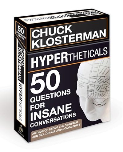 Book cover for "HYPERtheticals" by Chuck Klosterman