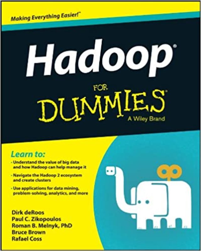 Book cover for "Hadoop For Dummies" by Dirk deRoos