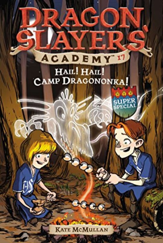 Book cover for "Hail! Hail! Camp Dragononka" by Kate McMullan