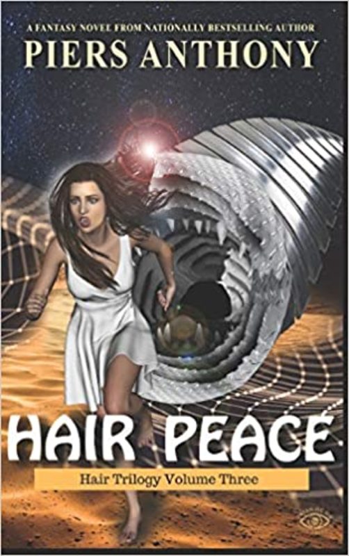 Book cover for "Hair Peace" by Piers Anthony