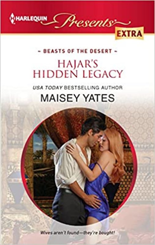 Book cover for "Hajar's Hidden Legacy" by Maisey Yates