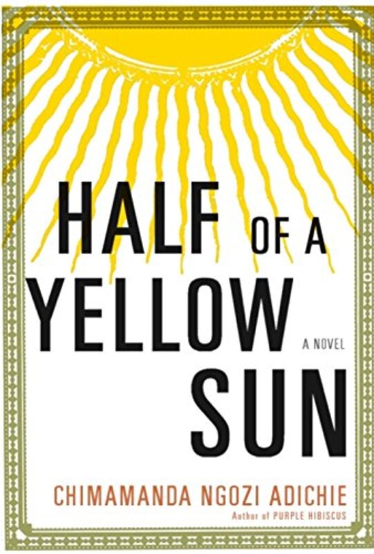 Book cover for "Half of a Yellow Sun" by Chimamanda Ngozi Adichie