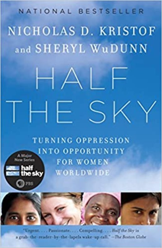 Book cover for "Half the Sky" by Nicholas D. Kristof