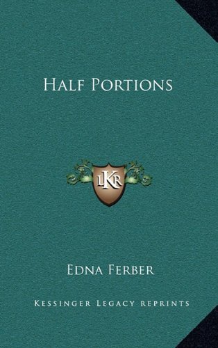 Book cover for "Half Portions" by Edna Ferber