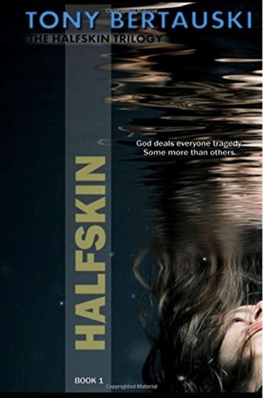Book cover for "Halfskin" by Tony Bertauski