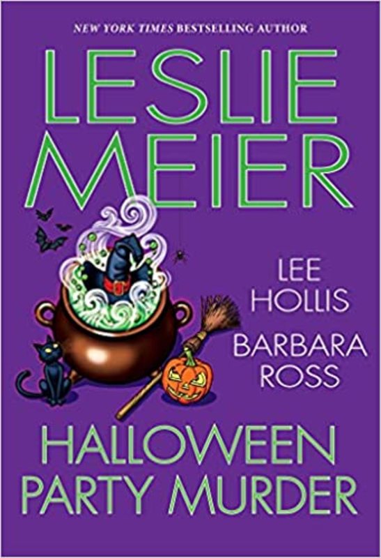 Book cover for "Halloween Party Murder" by Lee Hollis