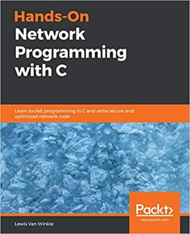 Book cover for "Hands-On Network Programming with C" by Lewis Van Winkle