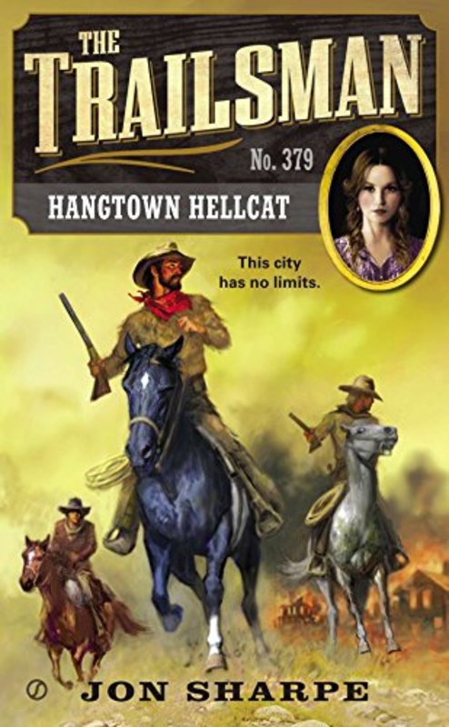 Book cover for "Hangtown Hellcat" by Jon Sharpe