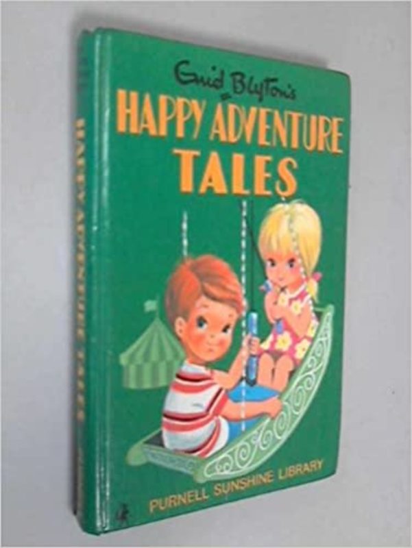 Book cover for "Happy Adventure Tales" by Enid Blyton