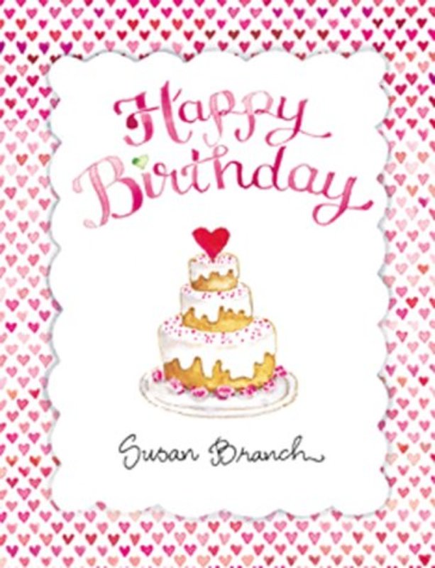 Book cover for "Happy Birthday Little Book" by Susan Branch