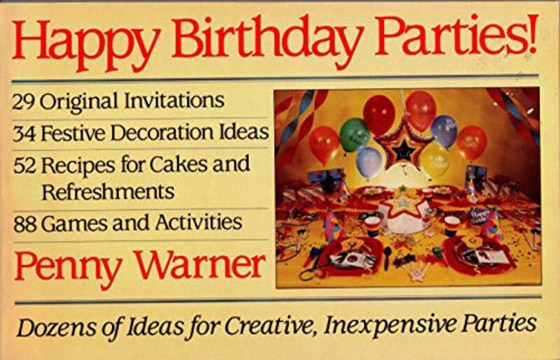 Book cover for "Happy Birthday Parties!" by Penny Warner