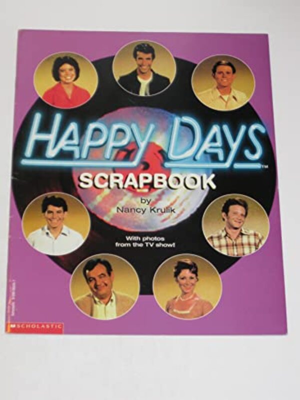 Book cover for "Happy Days Scrapbook" by Nancy Krulik