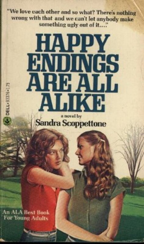 Book cover for "Happy Endings Are All Alike" by Sandra Scoppettone